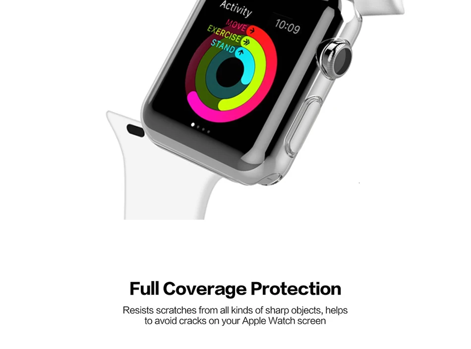 Прозрачный мягкий и тонкий чехол для Apple Watch 38 мм/42 мм TPU материал Защитная крышка для iWatch серии 1 2 3 Аксессуары