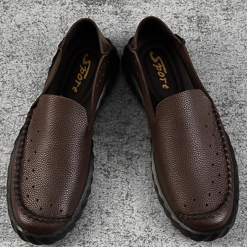 

Sapato Masculino Casual Zapatos De Hombre Casual Shoes Men Cuero Leather Spring Mens Causal Men's Flat Leisure Sapato 2020