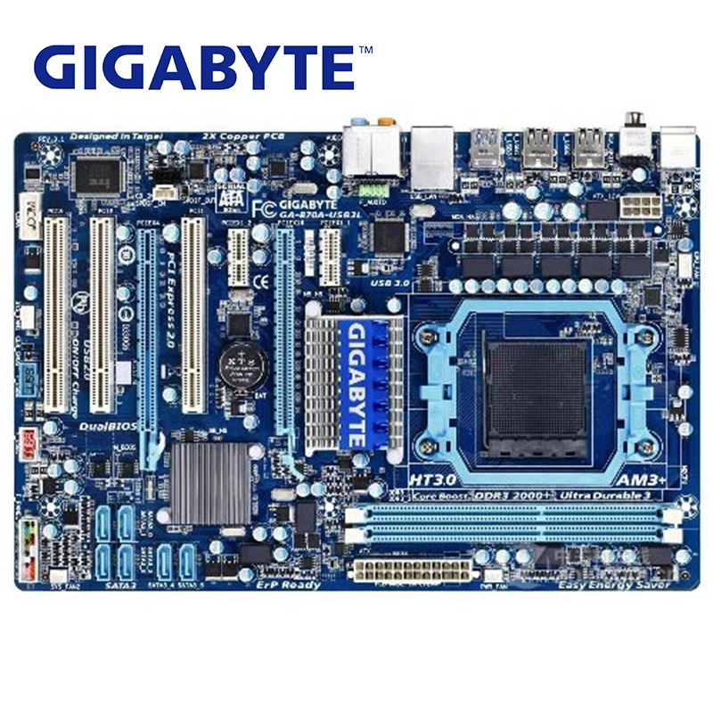 Разъем AM3 + для AMD 870 Gigabyte GA 870A USB3L материнская плата DDR3 8 Гб настольная SATA III