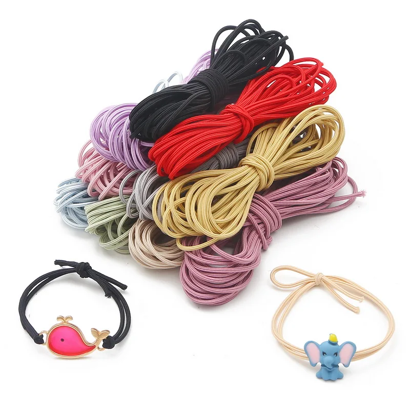 5Meters 10 Colors 2MM Elastic Stretch Cord Beads String Strap Rope Bead thread For Bracelet DIY Sewing Accessories | Дом и сад