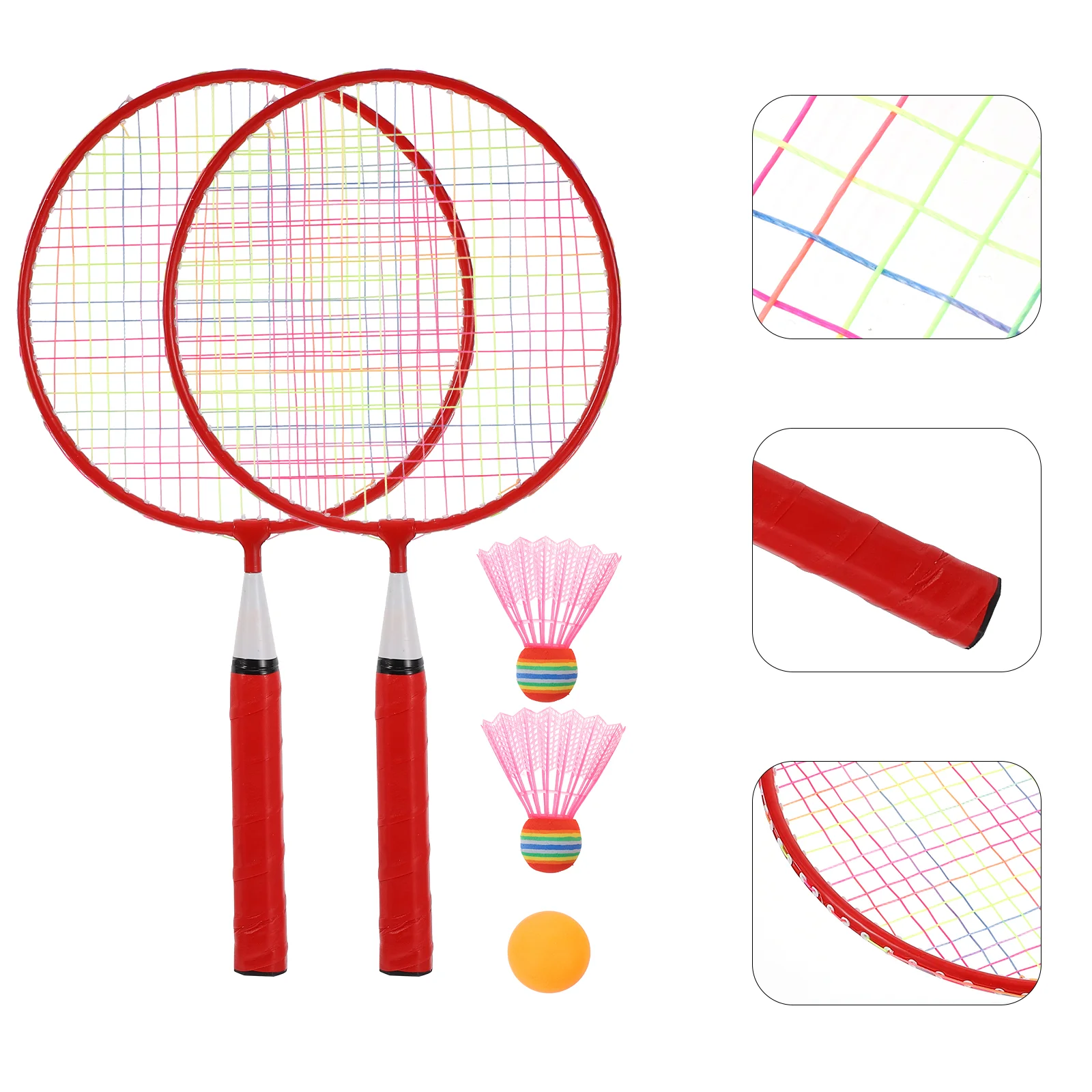 

1 Set Durable Badminton Set Indoor and Outdoor Game Set for Kids