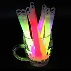 1 шт. 6-дюймовая разноцветная светящаяся палочка, флуоресцентсветильник ящаяся палочка для кемпинга вечерние вечеринки, клубов, декоративные химические принадлежности для чрезвычайных ситуаций O7z6
