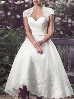 wedding jacket with white short wedding dresses a line sweetheart satin appliqued cheap bridal gown for women robe de mmari%c3%a9e