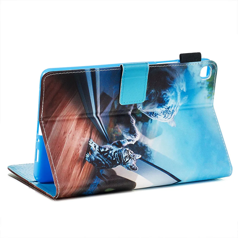 Мультяшный чехол для Samsung Galaxy Tab A 8 0 S Pen 2019 SM-P200 P205 с изображением кошки цветка
