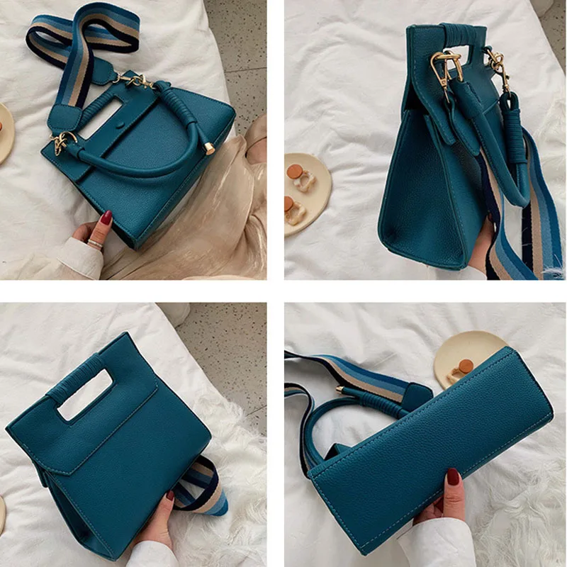 Новая модная женская сумка Высококачественная через плечо кожаная для женщин