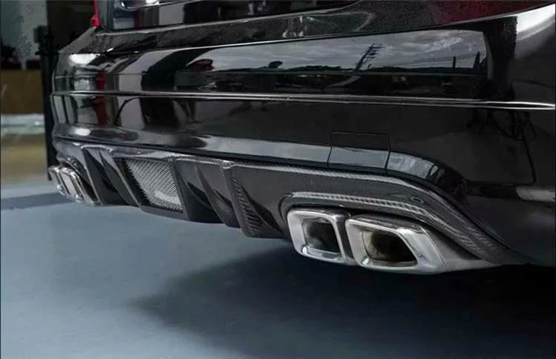 C Класс углеродного волокна задний диффузор спойлер для Mercedes Benz W204 C63 AMG Седан 4 двери 2008-2011 FRP