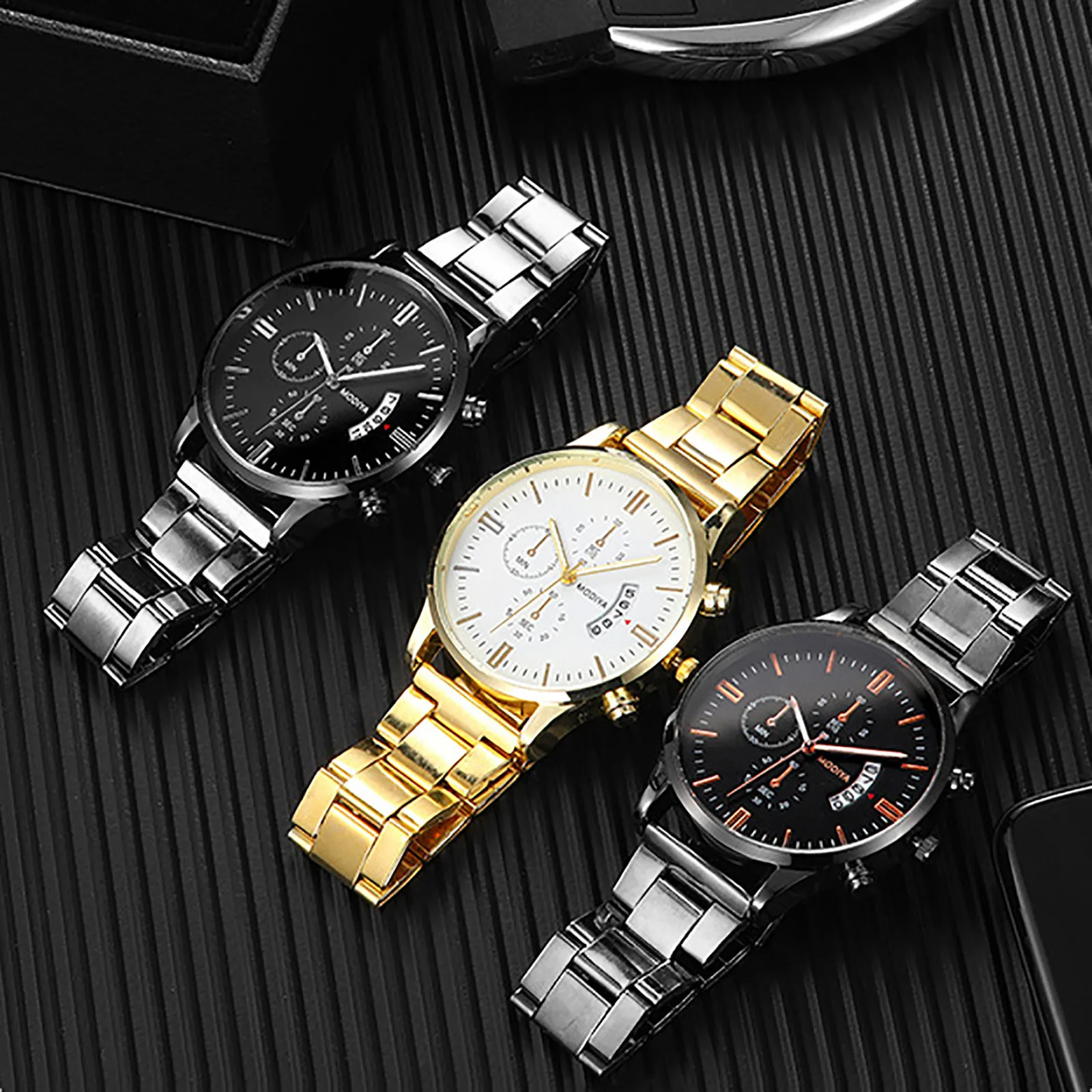 Luxury Gold Watch For Men Business Style Stainless Steel Luminous Clocks Relogio Masculino Reloj Montre Hombre Homme | Наручные часы