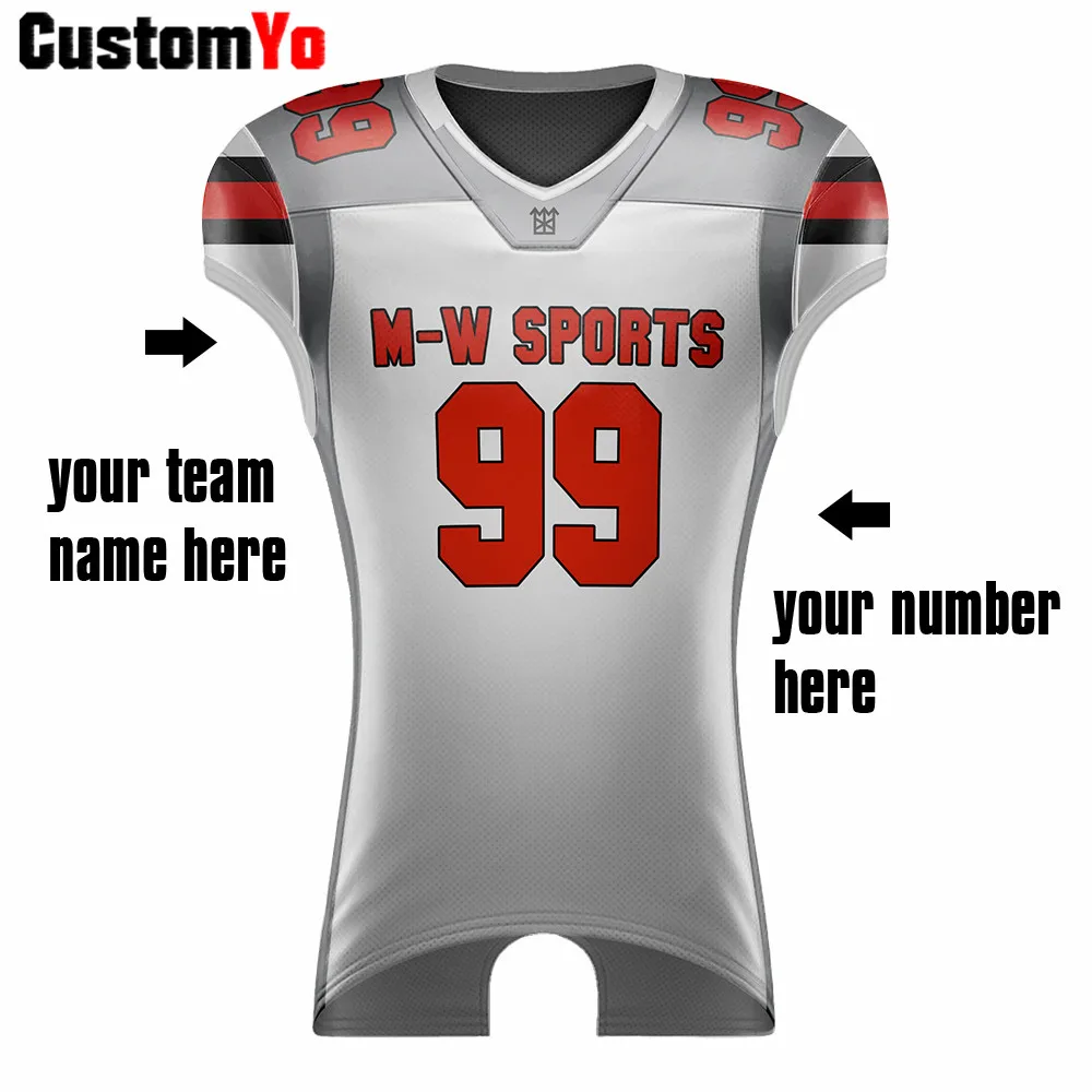 M W Спортивная на заказ для мужчин женщин детей американский футбол Джерси YXS AXL