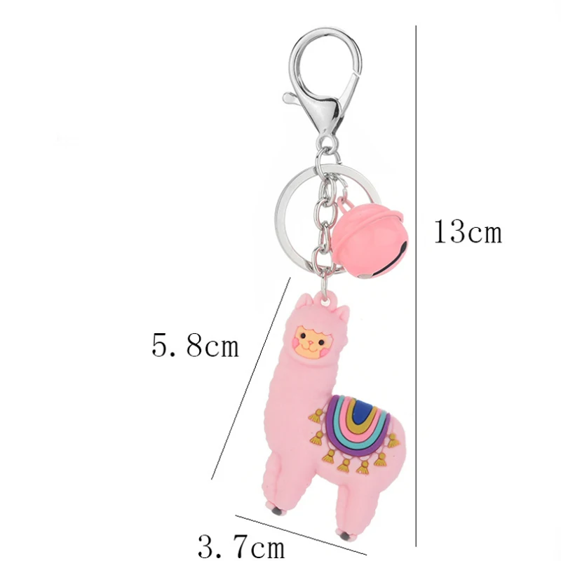 Модный брелок для ключей из альпаки в виде овцы женщин и мужчин автомобильных