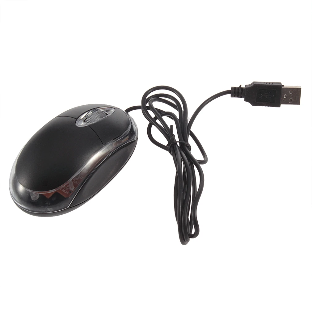 1 шт. 800 DPI USB черный современный дизайн крошечное оптическое колесо прокрутки Мыши