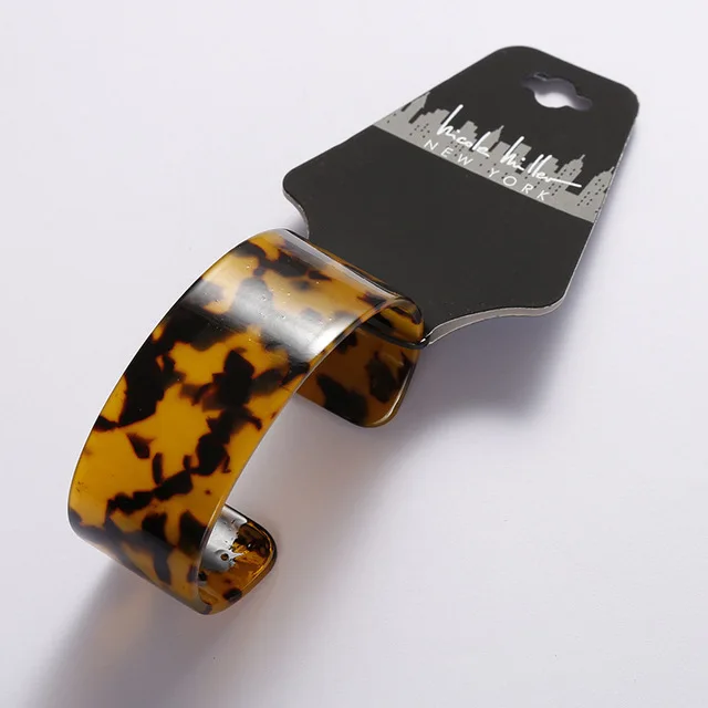 Новое поступление акриловый браслет из черепаховой черепахи Женский Открытый