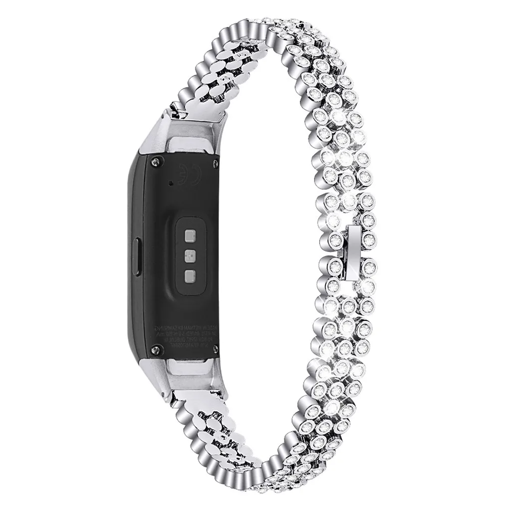SL GEMIXI сменный Браслет со стразами для samsung Galaxy Fit sm-R370 ремешок для часов браслет часы группа 19Sep04 - Цвет ремешка: SL