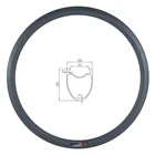 700c 35 мм clincher бескамерная дорожная диск велосипедный карбоновый обод 28 мм ширина 21 мм внутренний 3K UD матовый глянцевый 20H 24H 28H 32H гравийное колесо