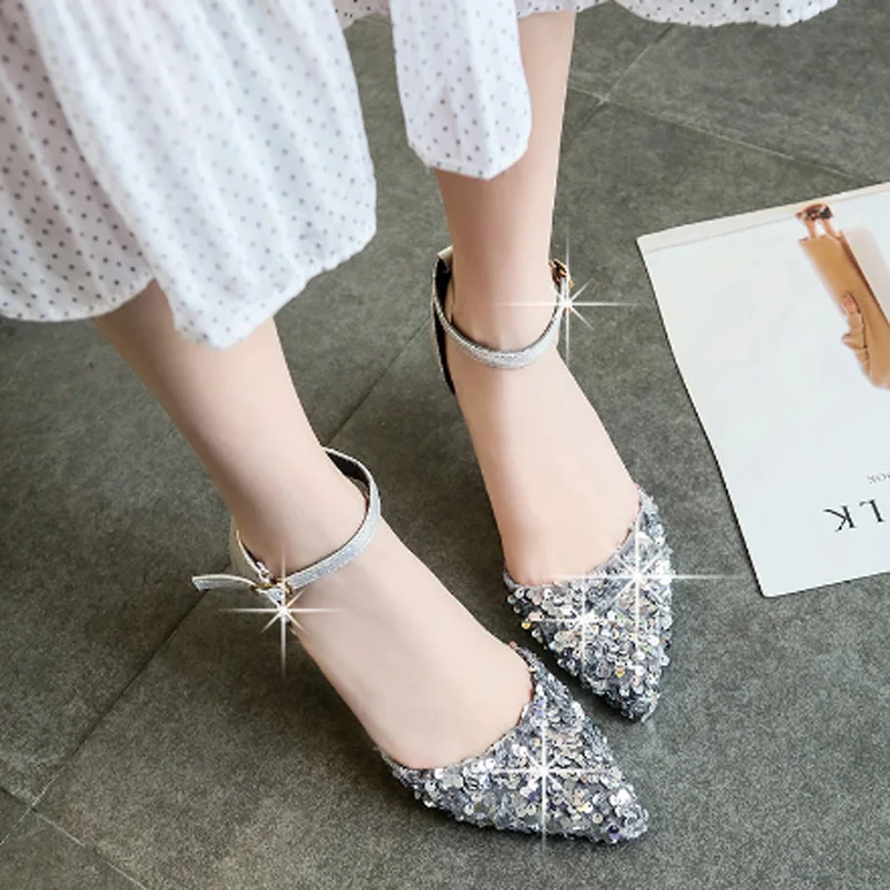 

Новинка, сандалии, женские туфли на высоком каблуке, женская свадебная обувь, обувь вечерние, женские сандалии с блестками, обувь для вечери...