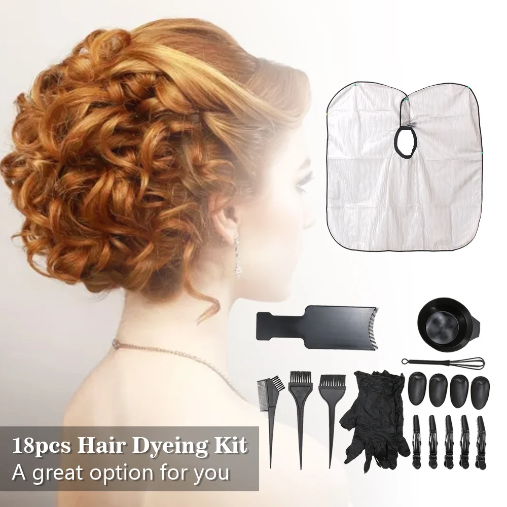 Набор для Смешивания Краски волос 18 шт. набор окрашивания в салоне доска накидка