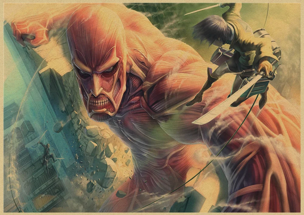 Классический мультфильм аниме атака на Титанов коллекция персонажей крафт