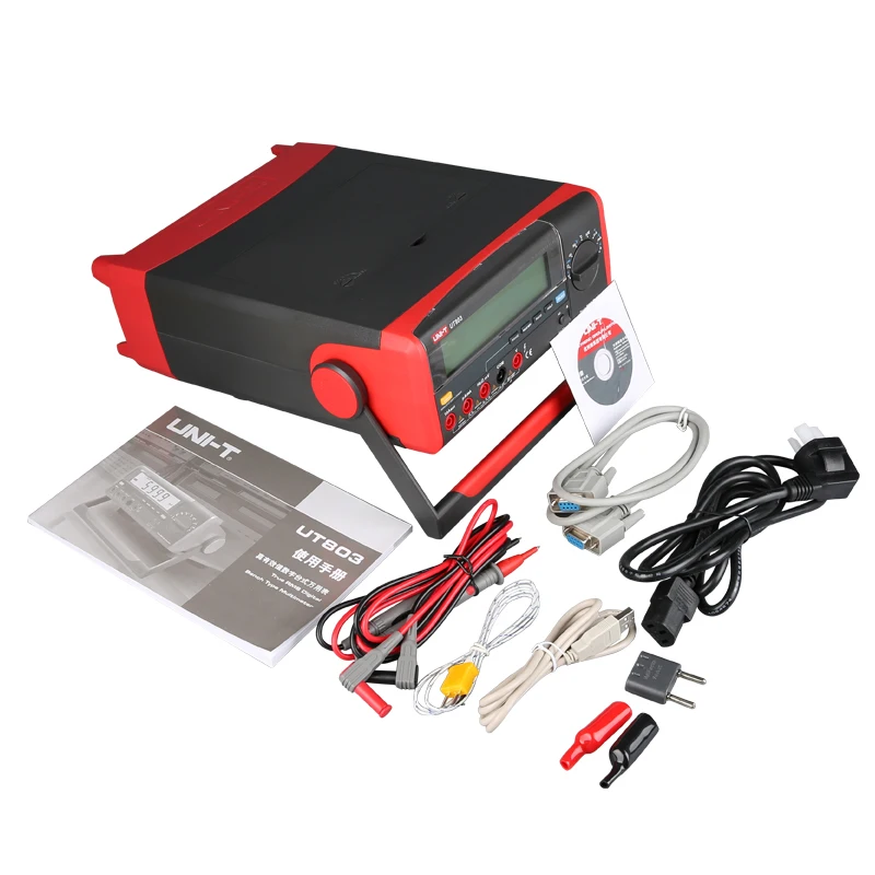 UNI T UT803 скамья Тип Цифровые мультиметры ЖК дисплей Дисплей Авто Диапазон Вольт