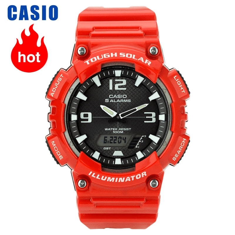 Модные повседневные мужские часы Casio трендовые с ремешком на руку лето
