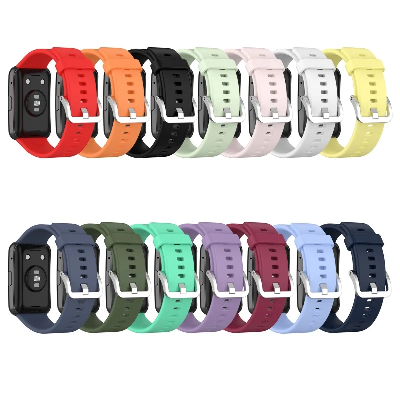 Сменный силиконовый спортивный ремешок для наручных часов 1 шт. умных HUAWEI Watch Fit