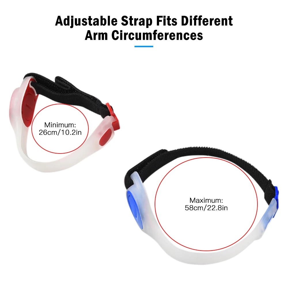 Светодиодный светильник для ночного бега светоотражающий браслет на руку