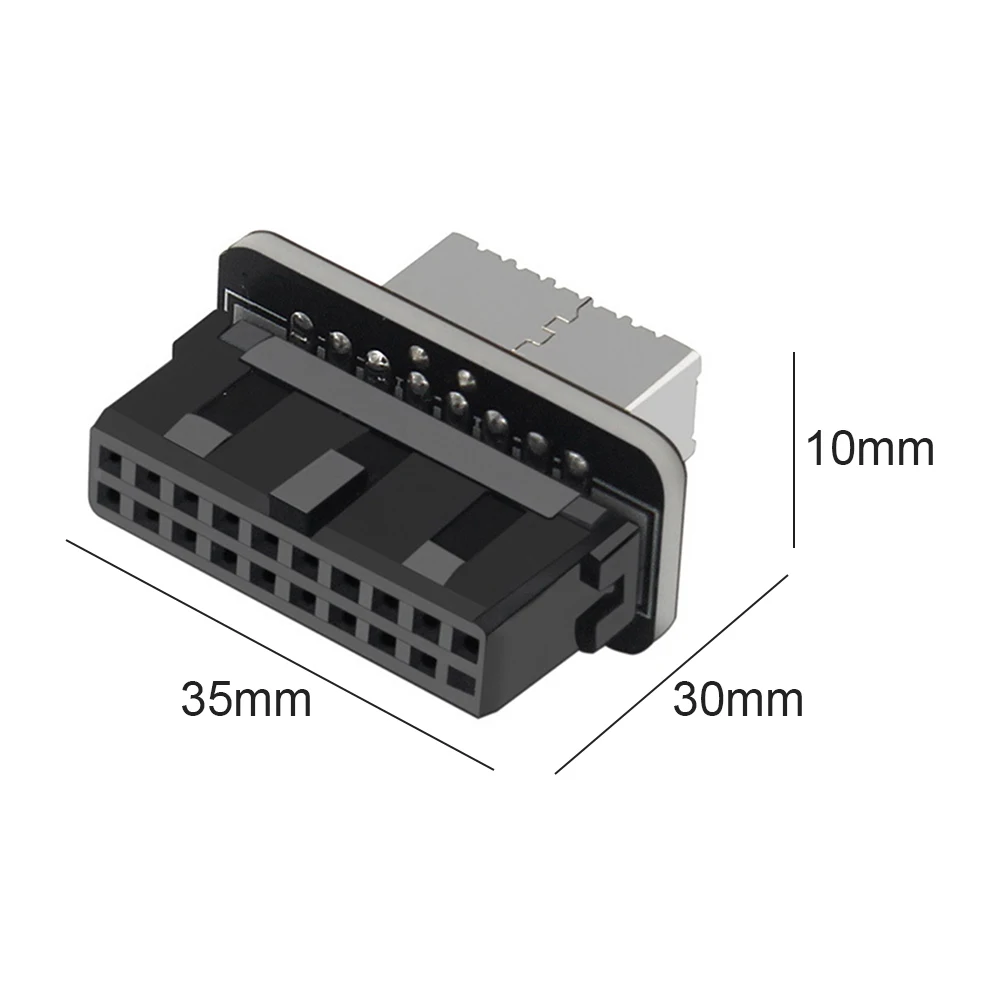 USB Header Adapter USB3.0 19P/20P to TYPE-E 90 Degree Converter Chassis Front TYPE C Plug Port for Computer Mining Motherboard | Компьютеры