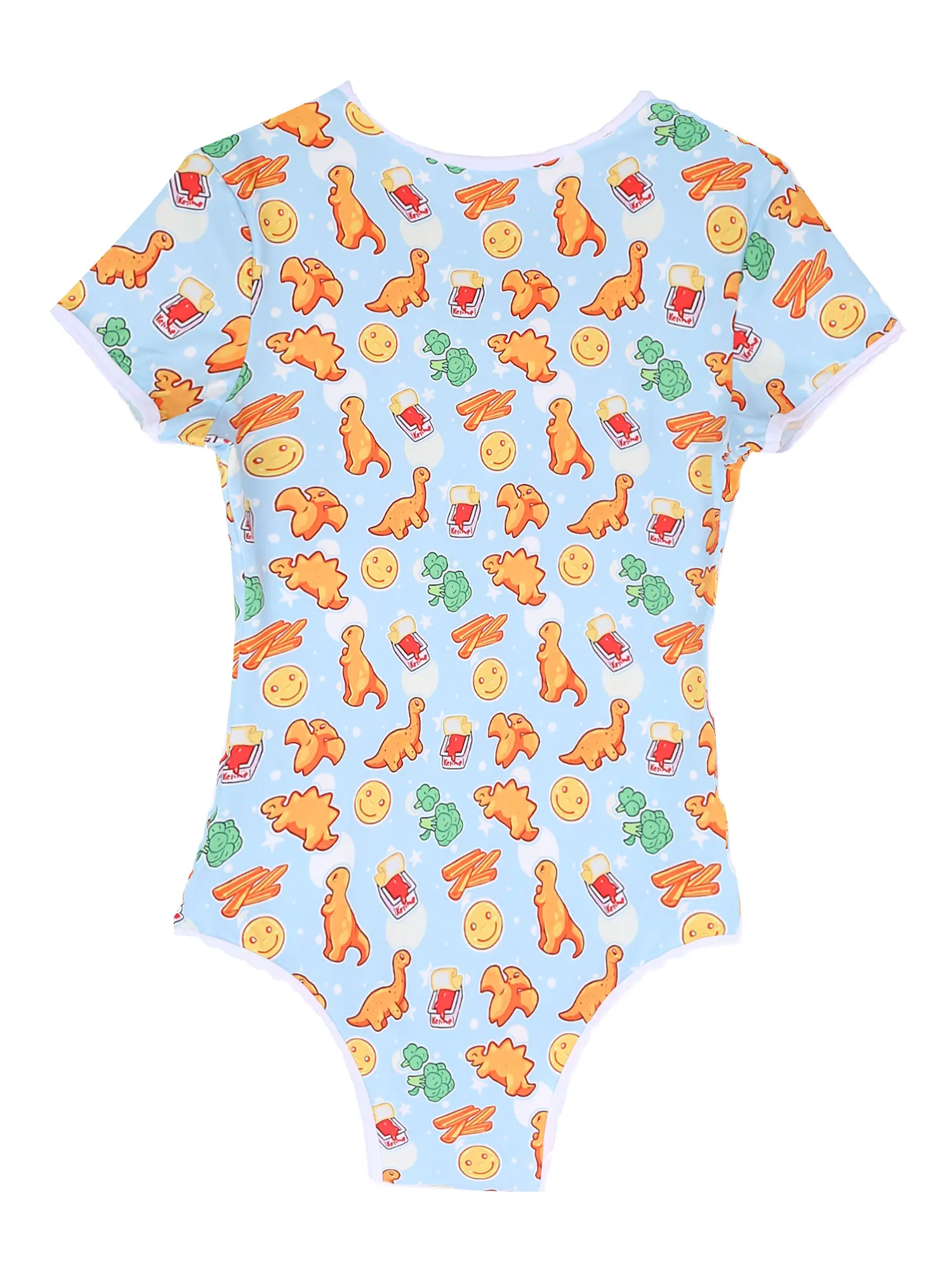 Adult Diaper Jumpsuit Cotton One-piece Pajamas Romper Women Cute Cartoon Sleepwear |