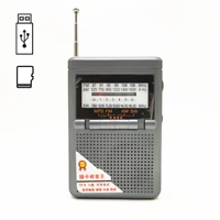 rechargeable pocket radio fmamsw radio mp3 music player mini portable radio receiver speaker support usb disk tf card