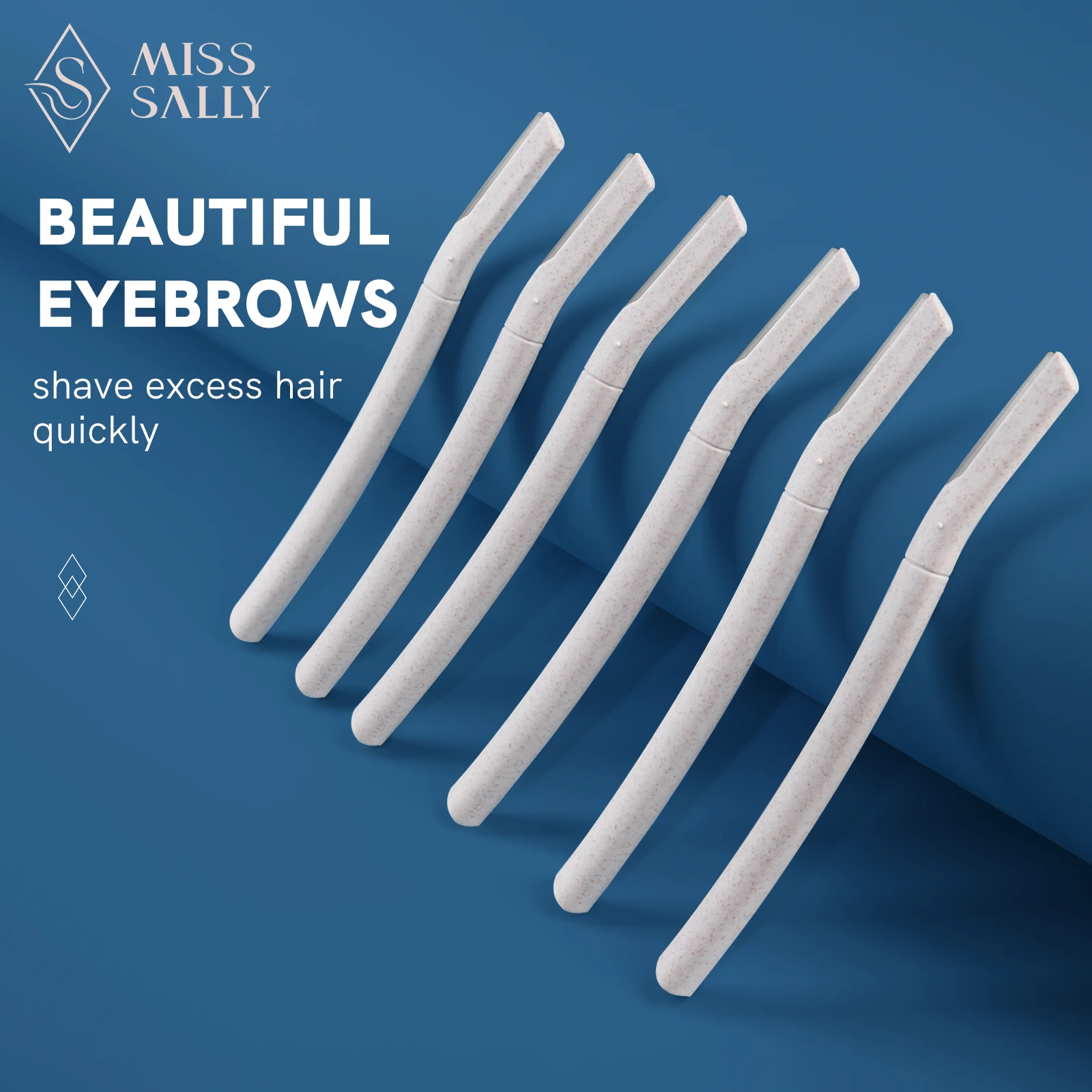 

Miss Sally 6pcs Eyebrow Razor Eyebrow Trimmer Shaper Portable Facial Hair Remover Eyebrow Shaver Cosmetic Makeup Tools