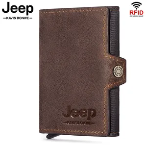 anti thief rfid card holder wallet cow leather minimalist pop up wallet men women slim cardholder bank cash creditcard case free global shipping