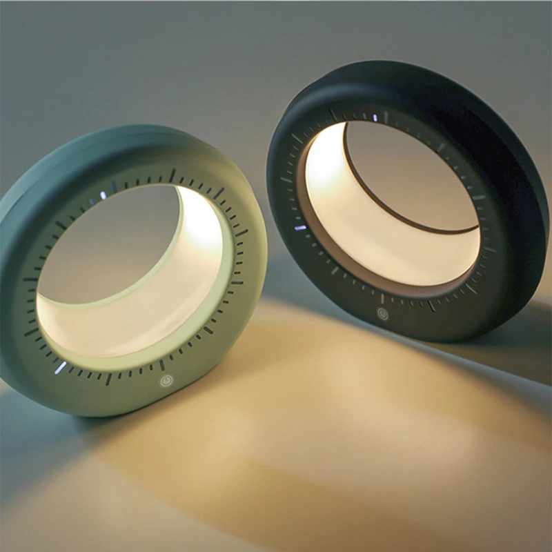 Светодиодный будильник на луну с usb зарядкой сенсорный датчик прикроватный