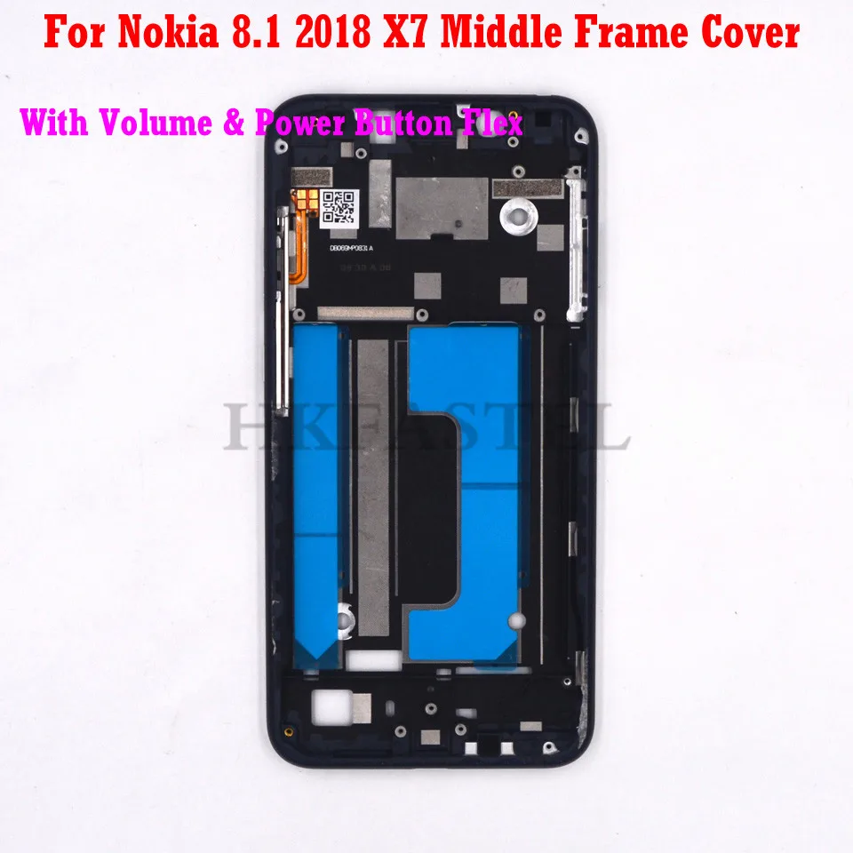 Для Nokia 8 1 X7 мобильный телефон передняя рамка ЖК дисплей корпус крышка Кнопка