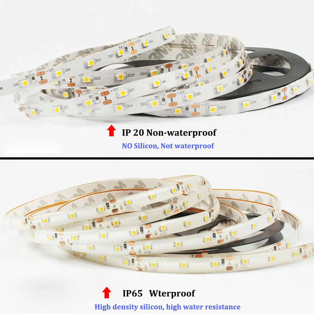 16 футов 5 м 300 Светодиодная лента 3528 SMD rgb-лента рулон водонепроницаемый IP65 DC 12V |