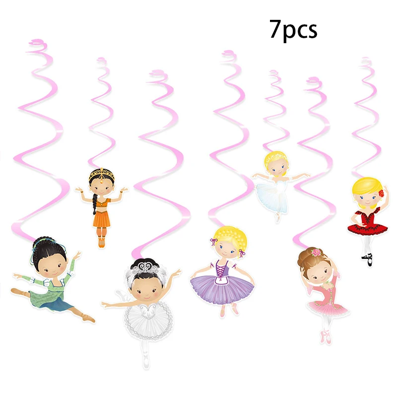 Балерина товары для дня рождения балетные коробки бумажные чашки приглашения