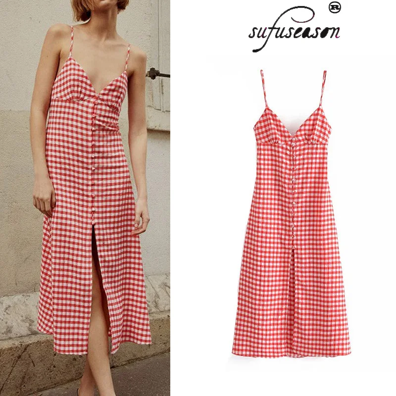 

Женское длинное платье без рукавов, с рюшами и подолом