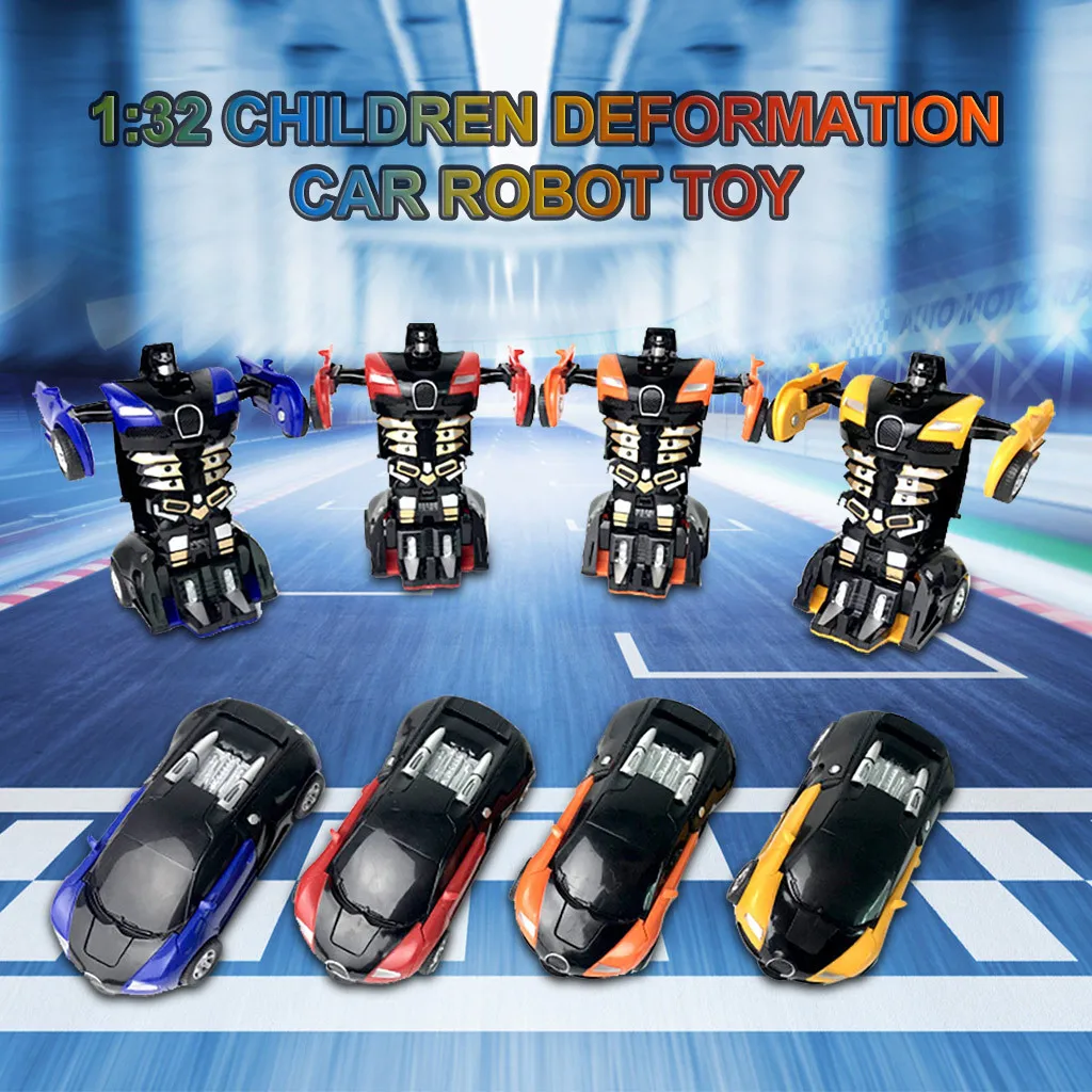 Робот трансформер HIINST модель автомобиля аниме фигурка игрушки потяните назад