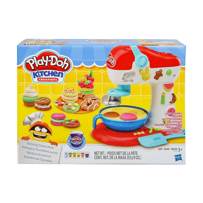 

Hasbro Children's Toy Pei Le Colorful Mud Kitchen Pattern Cake Combination Set Plasticine Gifts for Relatives and Friends