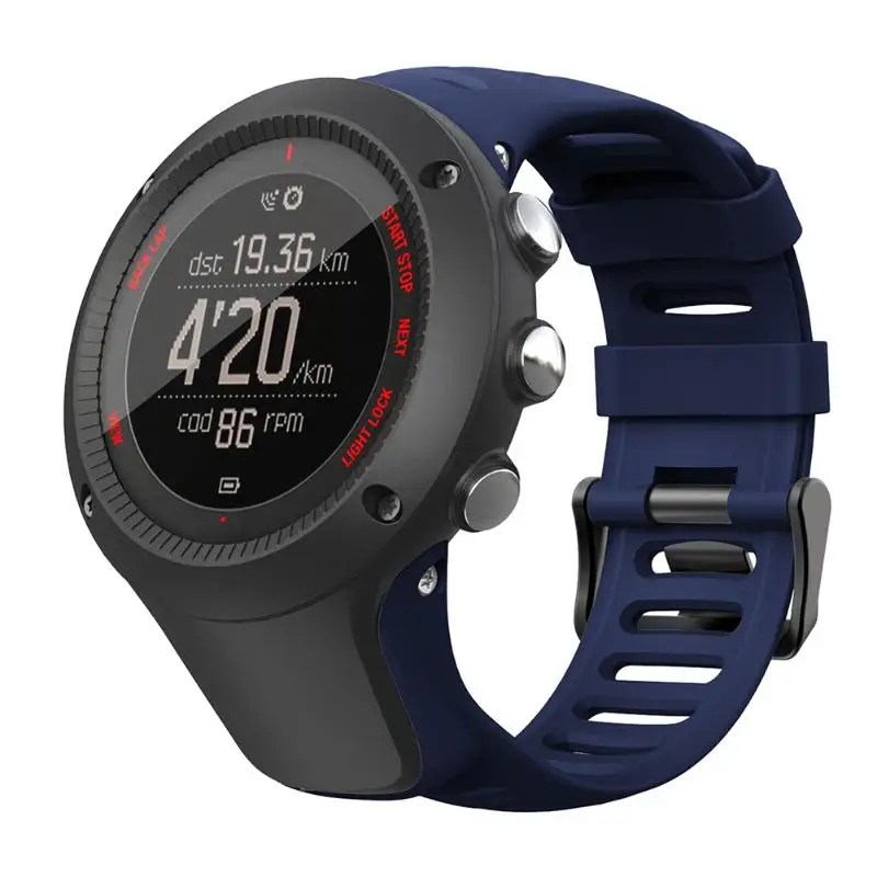 

Silicone Watchband Wrist Strap Replacement for Ambit 1 2 3 Smart Watch Strap Belt with Buckle for Suunto Ambit Series 1/2/3