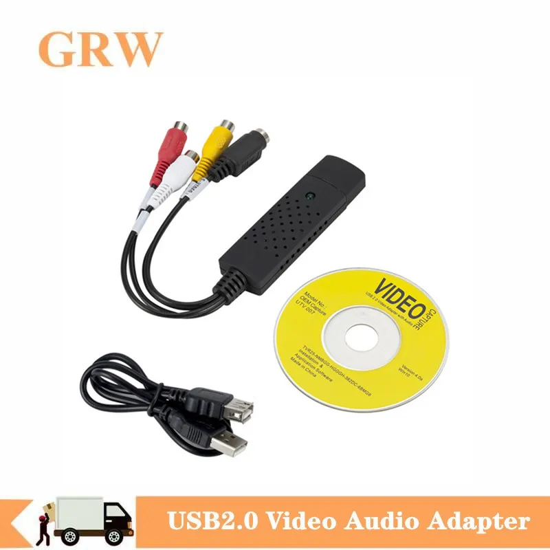 

USB 2.0 Video Capture Card Easy Cap Video Audio Converter TV DVD VHS Audio Capture Adapter Card TV Video DVR Support Win7/8/XP