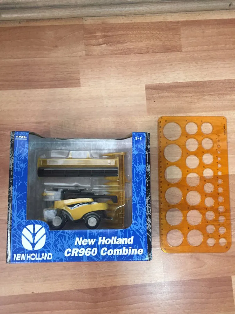 Collection1/64 весы желтый новая голландская CR960 комбайн 13595 Сплав ABS сельскохозяйственный автомобиль игрушки для детей