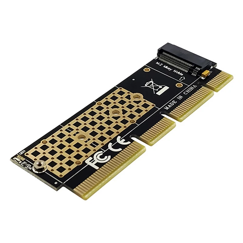 

PCI-E M.2 NVMe Adapter Card PCI-E 3.0 X4X8X16 M.2 NVMe SSD Conversion Card M.2 M 2280 Solid-State Drive Riser Card