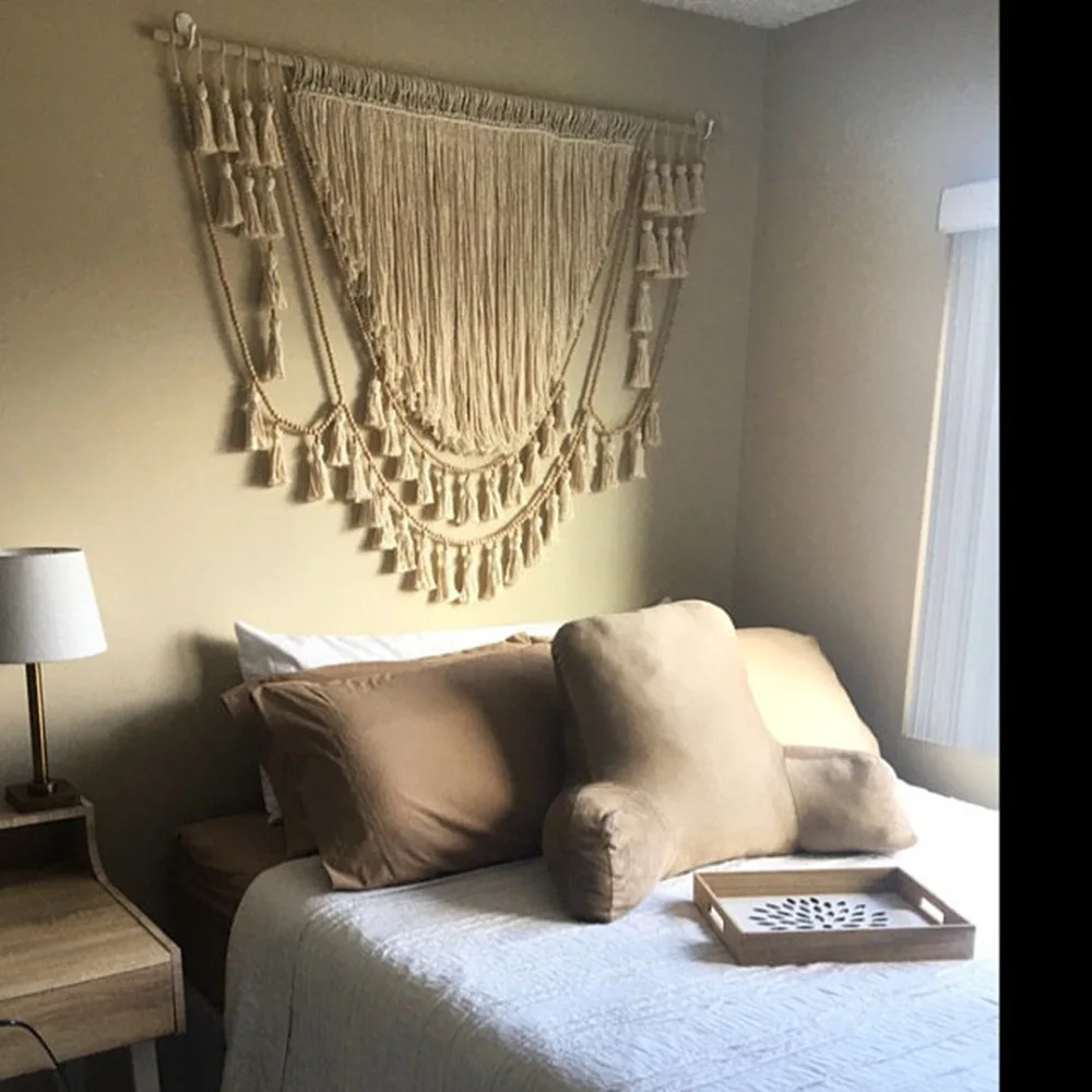 Новый скандинавский искусственный настенный богемный макраме с кисточками