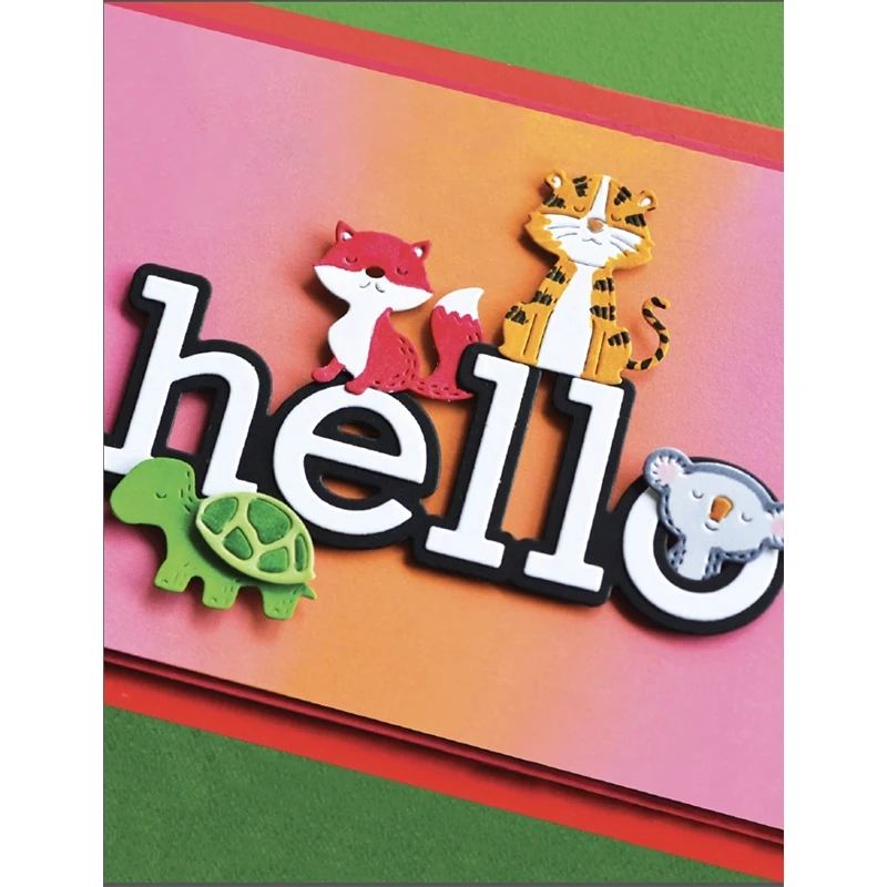 Новинка 2020 г. милая животная лиса швейная нить тиснение слоистые металлические