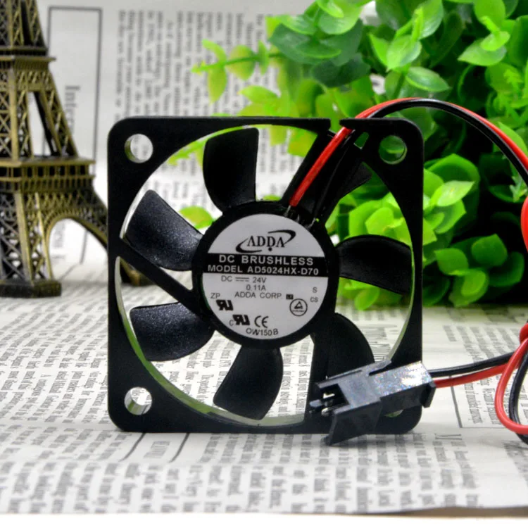 AD5024HX-D70 для Adda 5015 DC 24V 0.11A 5 мм 2-проводной преобразователь бесшумный охлаждающий