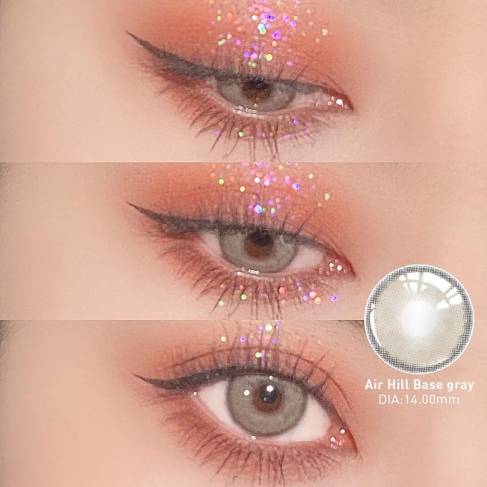 Линзы контактные цвет синий 3 тона диаметр 14 мм OVOLOOK-2pcs шт./пара | Красота и