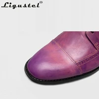 Shoes for Men Patina Dyeing Oxfords Shoes Calf Leather Red Bottom Dress Shoes Italy Designer Wedding Business Handemade Custom
