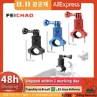 Зажим для руля велосипеда мотоцикла, зажим для крепления, зажим из алюминиевого сплава для Gopro Hero 10 9 8 5 Xiaoyi SJCAM, аксессуары для экшн-камеры