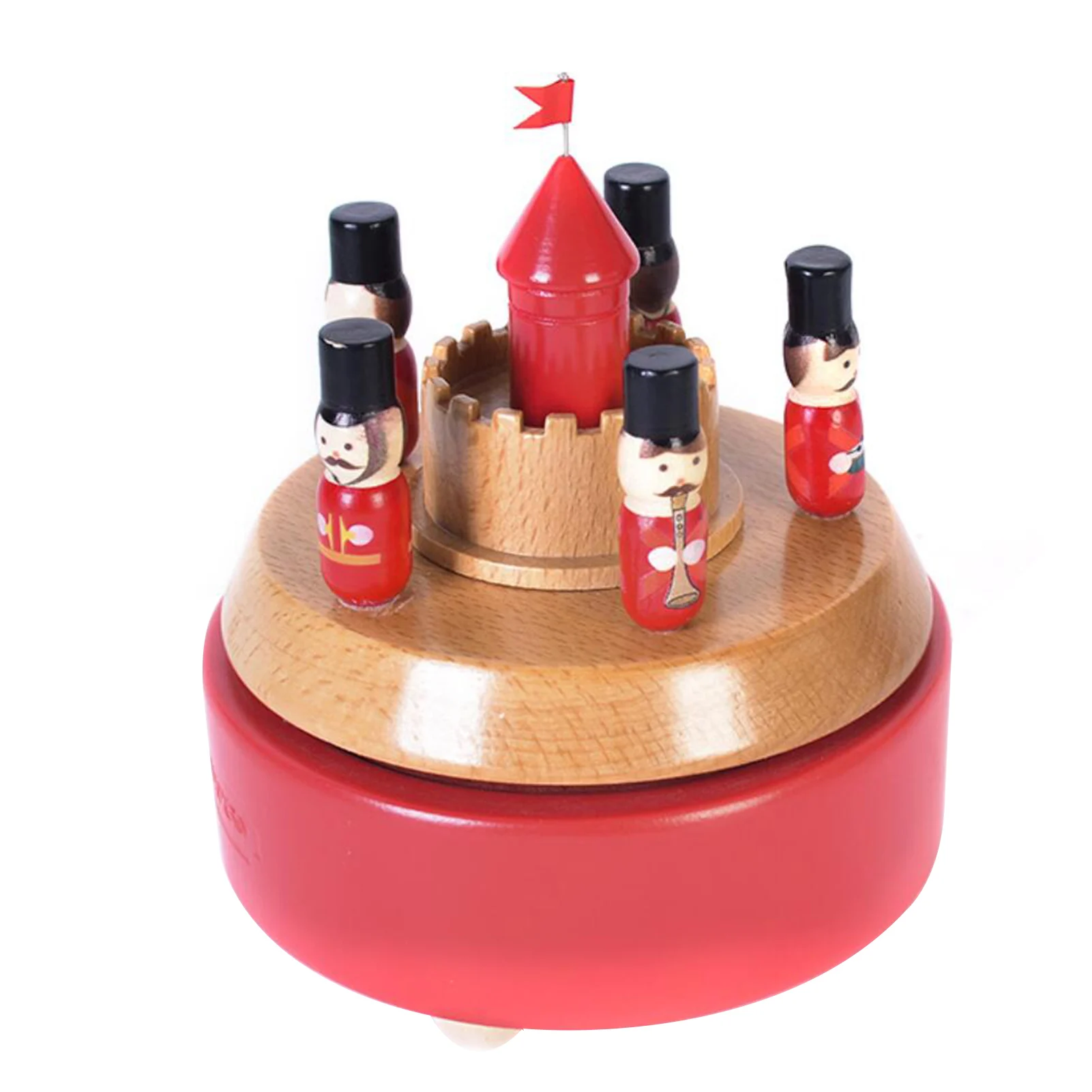 

Nutcracker Music Box Wind Up Rotating Wooden Music Box For Home Decor Retro Birthday Gift Valentine's Day Gift Christmas Value