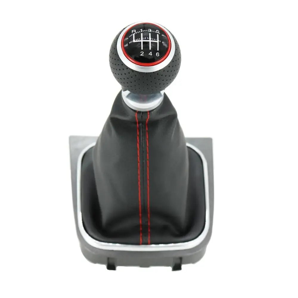 Для VW Golf 5 V MK5 R32 GTI 2004 2005 2006 2007 2008 2009 5/6 Скорость на палке с машинкой Шестерни рукоятка рычага переключения передач - Название цвета: Зеленый