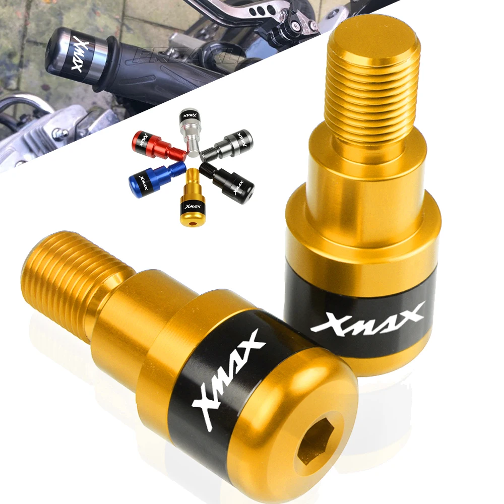 

Для Yamaha X-MAX 400 250 X-MAX400 X-MAX250 X-MAX125 аксессуары для мотоциклов CNC ручки руля Торцевая ручка Торцевая крышка