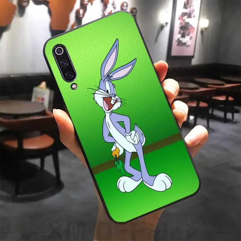 Ivits Bunny Bugs черный мягкий чехол для телефона xiaomi mi 8 9 8SE 9SE 8Lite mix2 2S max2 3 Pocophone F1 |